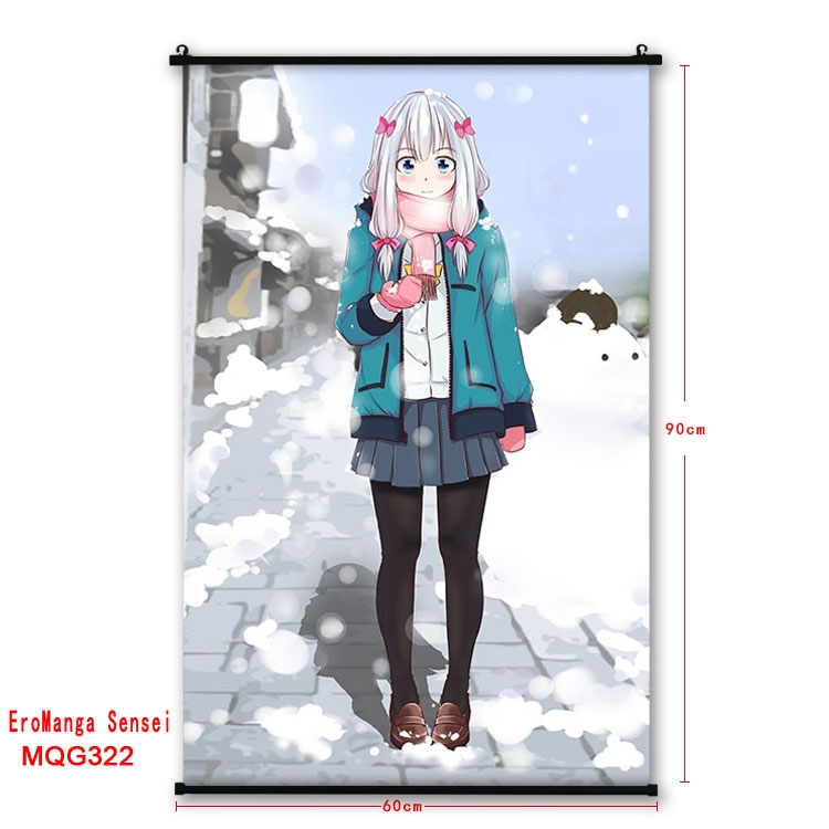 Ero Manga Sensei  plastic pole cloth painting Wall Scroll 60X90CM  MQG322