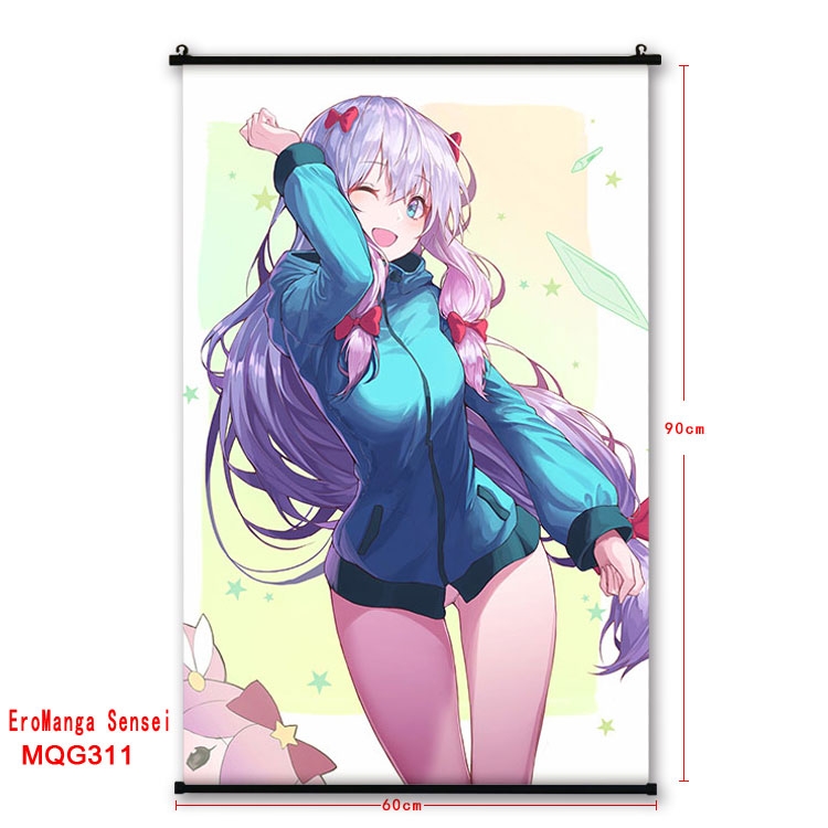 Ero Manga Sensei  plastic pole cloth painting Wall Scroll 60X90CM  MQG311