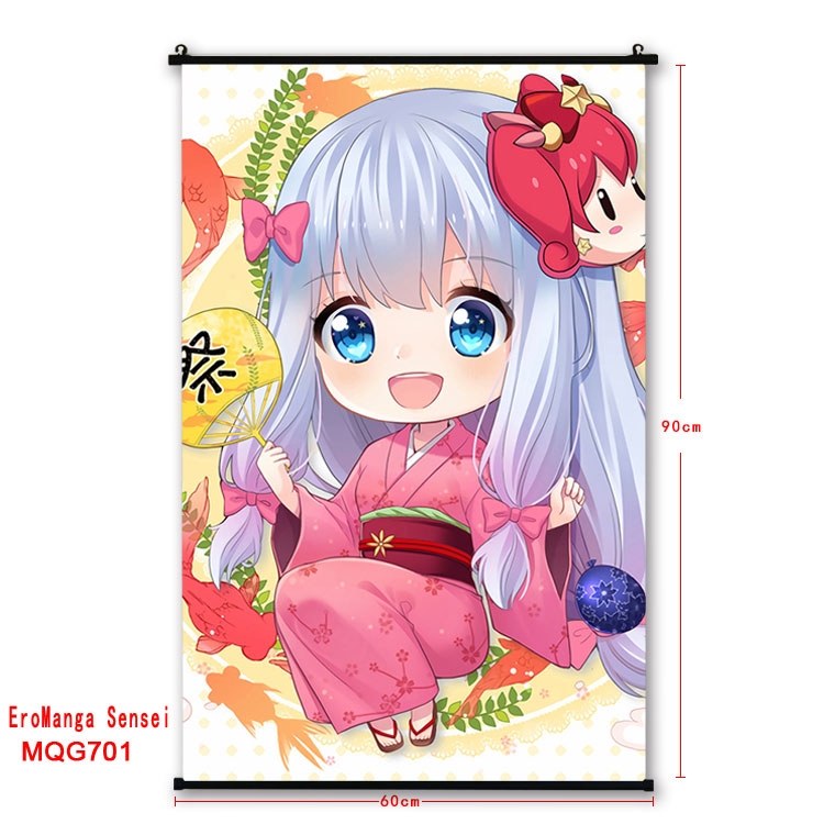 Ero Manga Sensei  plastic pole cloth painting Wall Scroll 60X90CM  MQG701