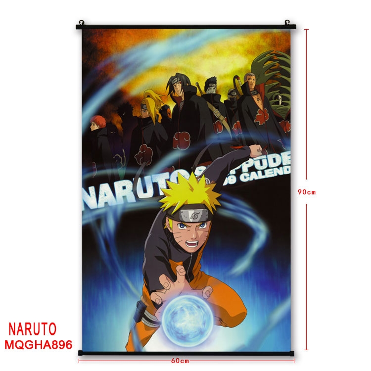 Naruto Anime plastic pole cloth painting Wall Scroll 60X90CM MQGHA896