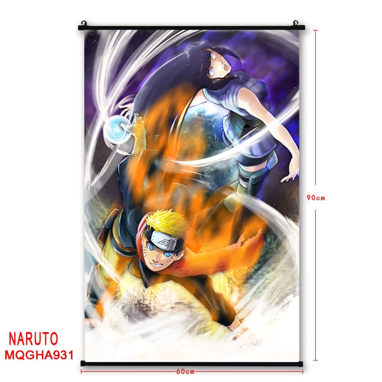 Naruto Anime plastic pole cloth painting Wall Scroll 60X90CM MQGHA931