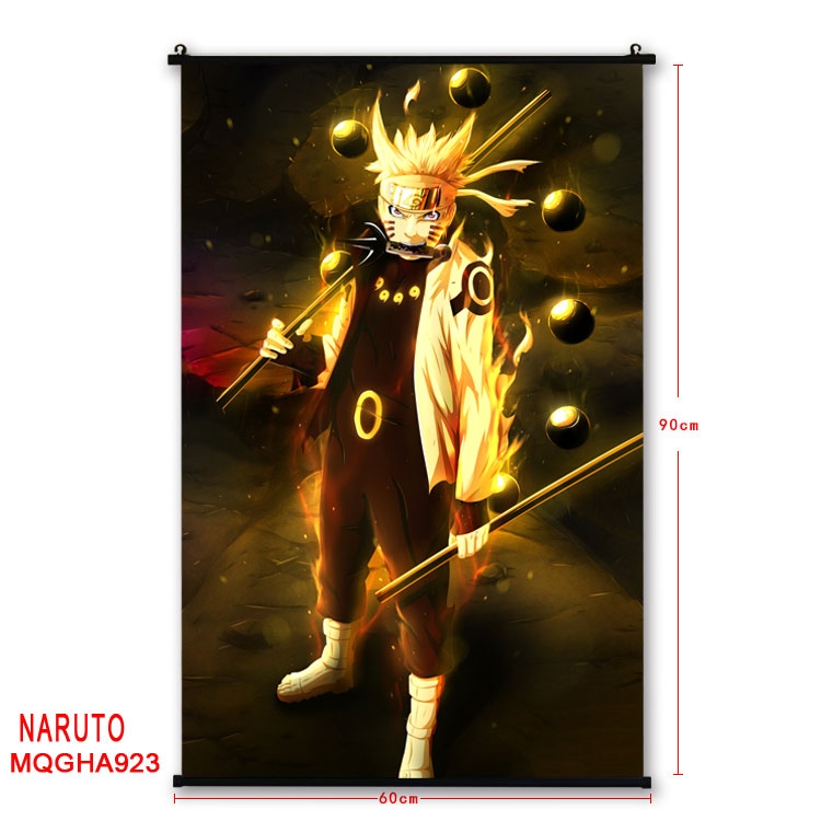 Naruto Anime plastic pole cloth painting Wall Scroll 60X90CM MQGHA923