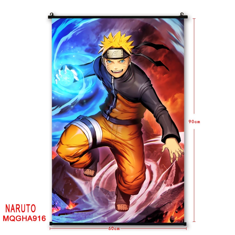 Naruto Anime plastic pole cloth painting Wall Scroll 60X90CM MQGHA916