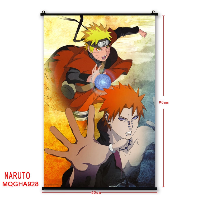 Naruto Anime plastic pole cloth painting Wall Scroll 60X90CM MQGHA928