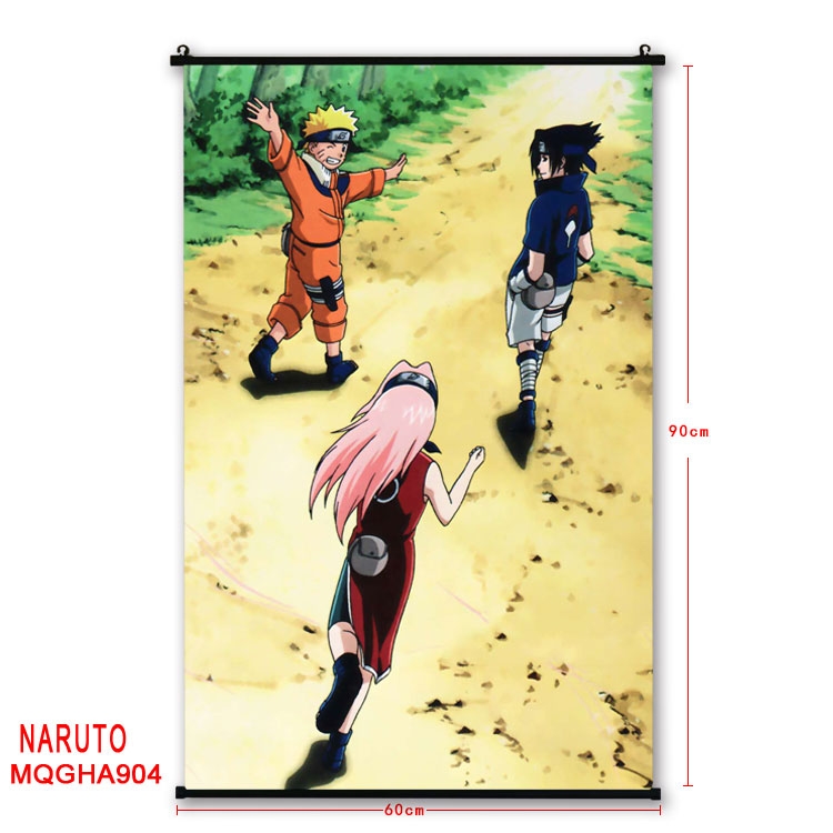 Naruto Anime plastic pole cloth painting Wall Scroll 60X90CM MQGHA904