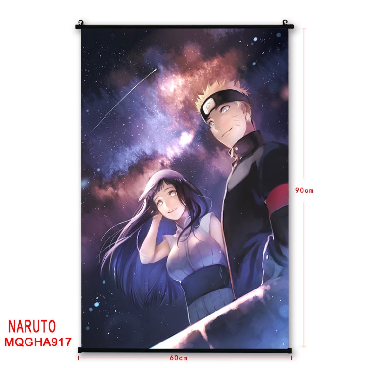 Naruto Anime plastic pole cloth painting Wall Scroll 60X90CM MQGHA917