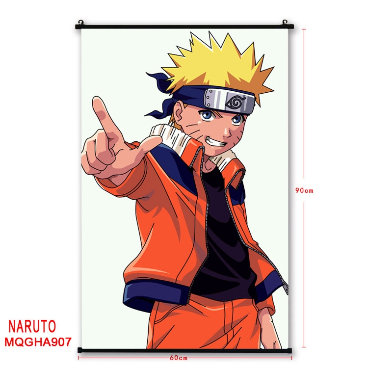 Naruto Anime plastic pole cloth painting Wall Scroll 60X90CM MQGHA907