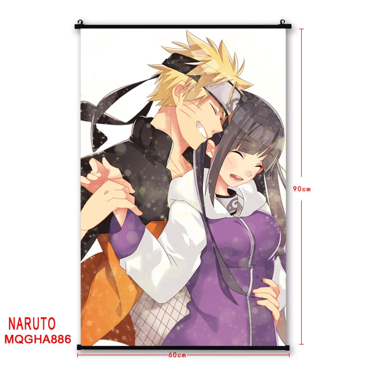 Naruto Anime plastic pole cloth painting Wall Scroll 60X90CM MQGHA886