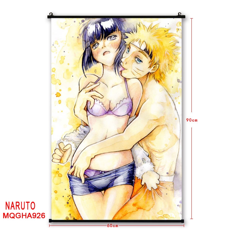 Naruto Anime plastic pole cloth painting Wall Scroll 60X90CM MQGHA926