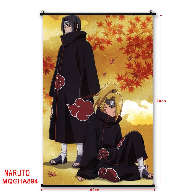 Naruto Anime plastic pole cloth painting Wall Scroll 60X90CM MQGHA894