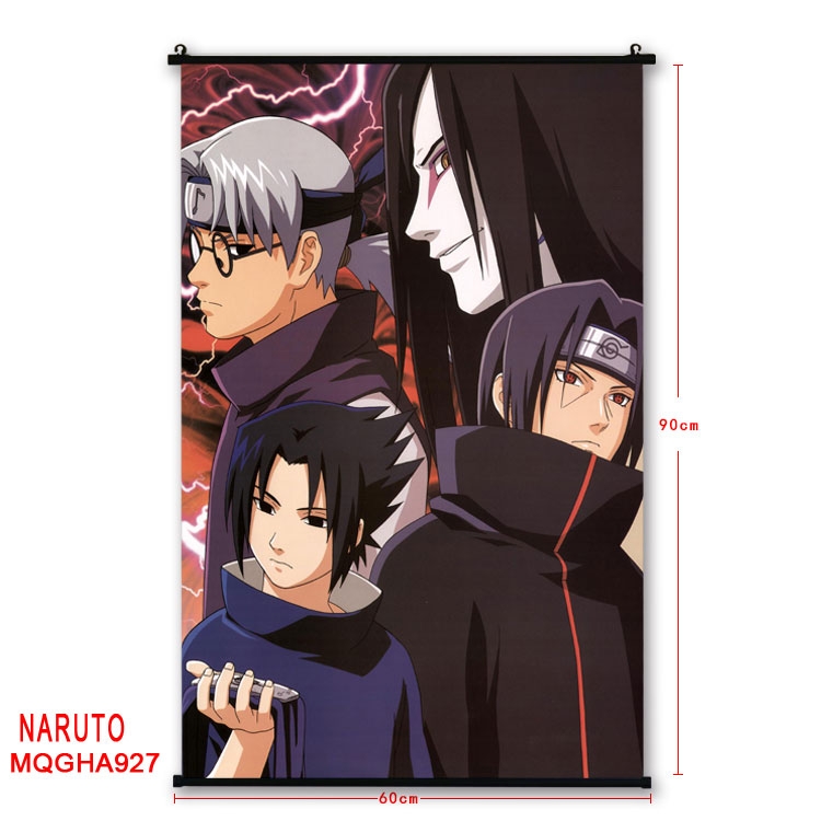 Naruto Anime plastic pole cloth painting Wall Scroll 60X90CM MQGHA927