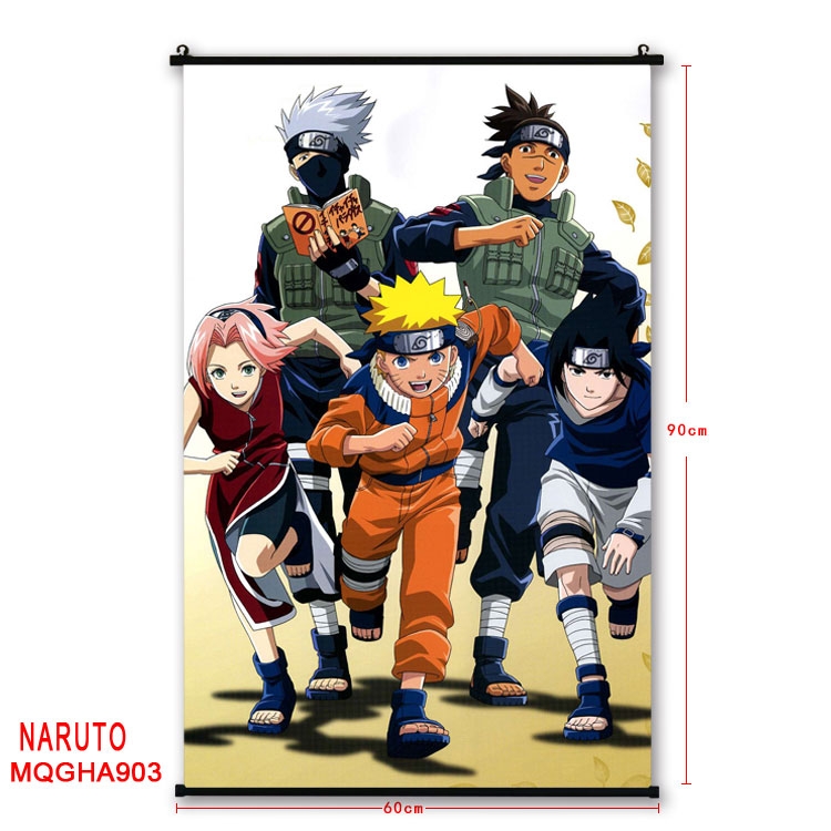 Naruto Anime plastic pole cloth painting Wall Scroll 60X90CM MQGHA903