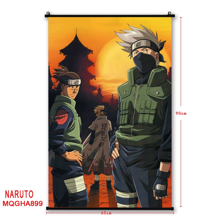 Naruto Anime plastic pole cloth painting Wall Scroll 60X90CM MQGHA899