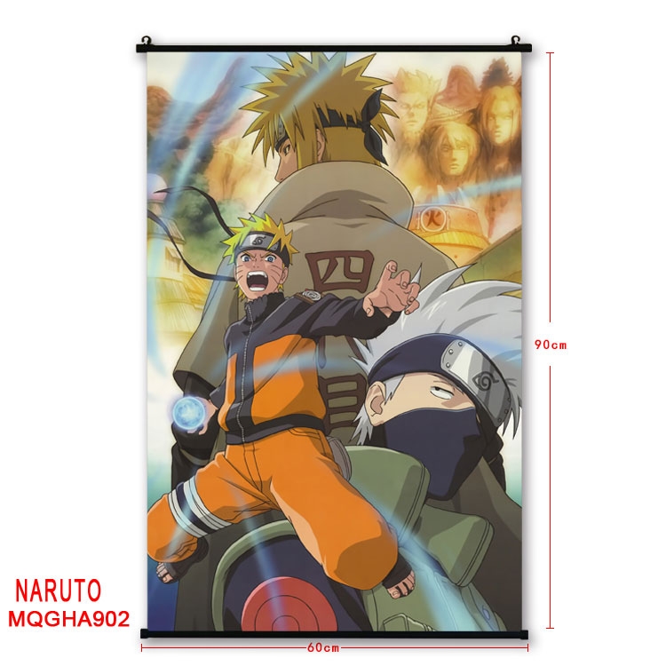 Naruto Anime plastic  pole cloth painting Wall Scroll 60X90CM MQGHA902