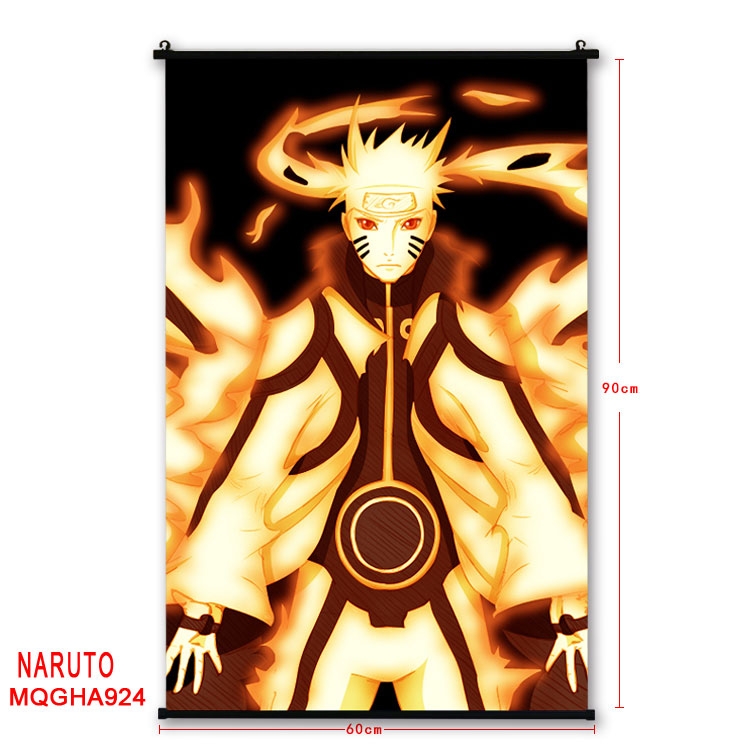 Naruto Anime plastic pole cloth painting Wall Scroll 60X90CM MQGHA924