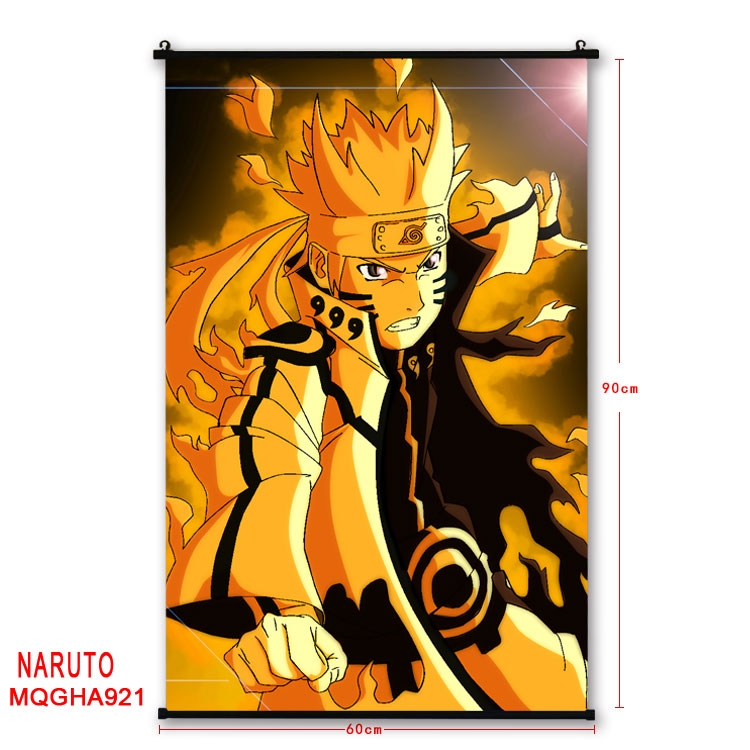 Naruto Anime plastic pole cloth painting Wall Scroll 60X90CM MQGHA921