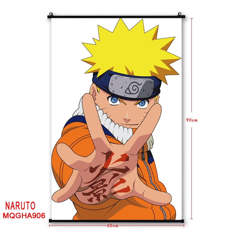 Naruto Anime plastic pole cloth painting Wall Scroll 60X90CM MQGHA906