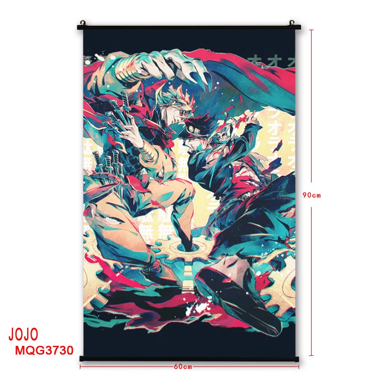JoJos Bizarre Adventure Anime plastic pole cloth painting Wall Scroll 60X90CM  MQG3726