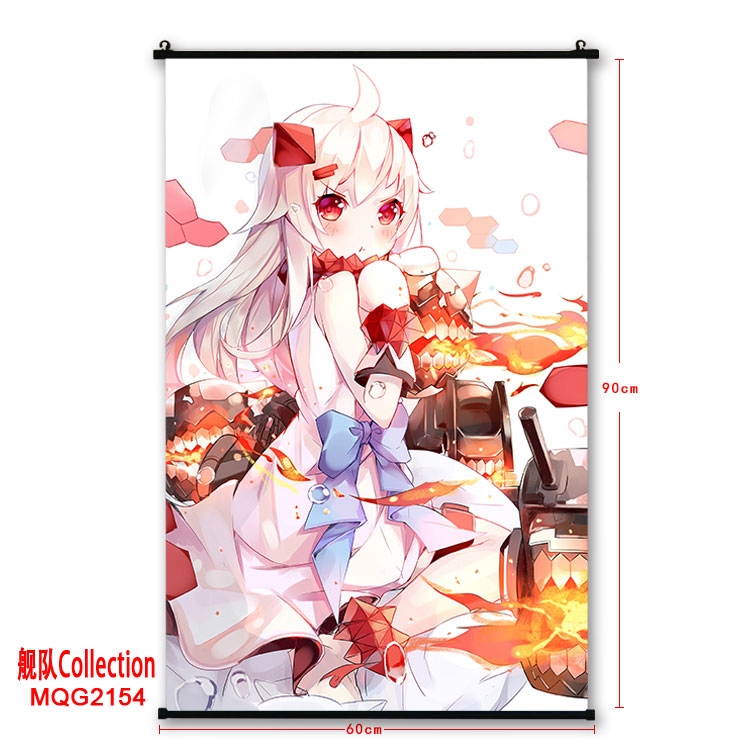 Kantai Collection Anime plastic pole cloth painting Wall Scroll 60X90CM MQG2154