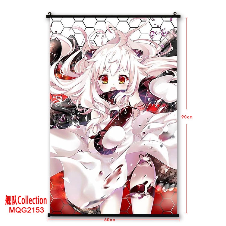 Kantai Collection Anime plastic pole cloth painting Wall Scroll 60X90CM MQG2153