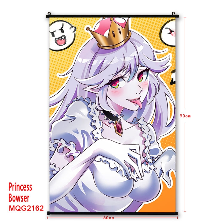 Princess Bowser Anime plastic pole cloth painting Wall Scroll 60X90CM MQG2162