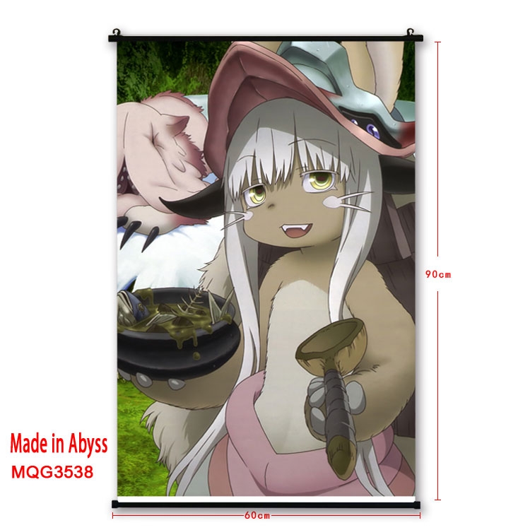 Made in Abyss  Anime plastic pole cloth painting Wall Scroll 60X90CM MQG3538