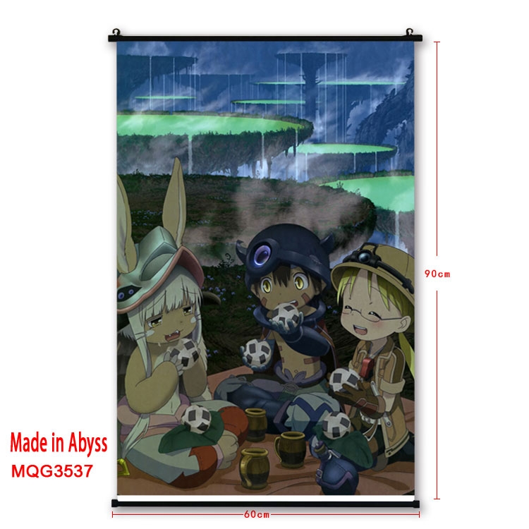 Made in Abyss  Anime plastic pole cloth painting Wall Scroll 60X90CM MQG3537