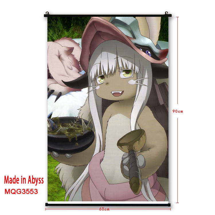 Made in Abyss  Anime plastic pole cloth painting Wall Scroll 60X90CM MQG3553