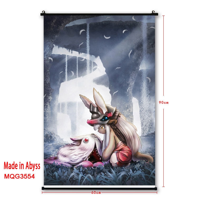 Made in Abyss  Anime plastic pole cloth painting Wall Scroll 60X90CM MQG3554