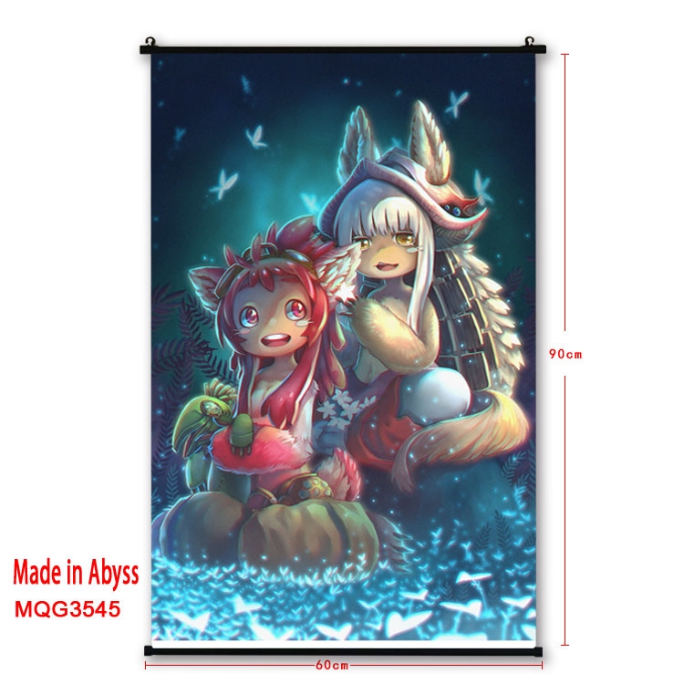 Made in Abyss  Anime plastic pole cloth painting Wall Scroll 60X90CM MQG3545