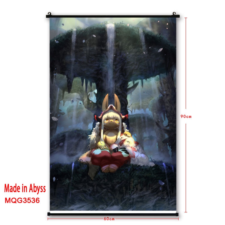 Made in Abyss  Anime plastic pole cloth painting Wall Scroll 60X90CM MQG3536