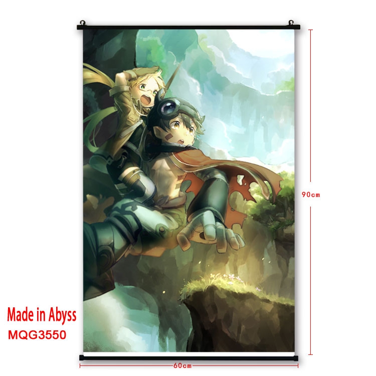 Made in Abyss  Anime plastic pole cloth painting Wall Scroll 60X90CM MQG3550