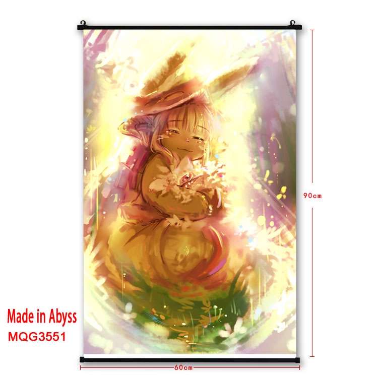 Made in Abyss  Anime plastic pole cloth painting Wall Scroll 60X90CM MQG3551