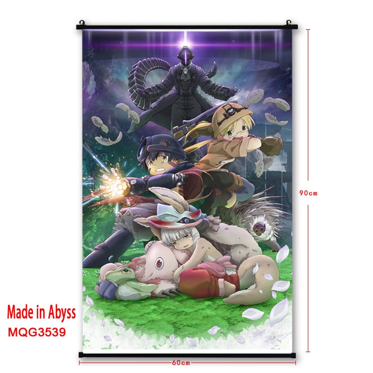 Made in Abyss  Anime plastic pole cloth painting Wall Scroll 60X90CM MQG3539