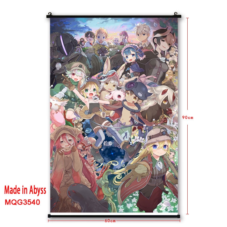 Made in Abyss  Anime plastic pole cloth painting Wall Scroll 60X90CM MQG3540