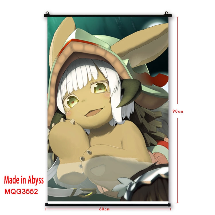 Made in Abyss  Anime plastic pole cloth painting Wall Scroll 60X90CM MQG3552