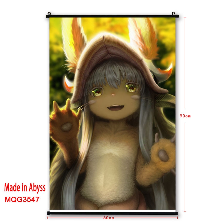 Made in Abyss  Anime plastic pole cloth painting Wall Scroll 60X90CM MQG3547