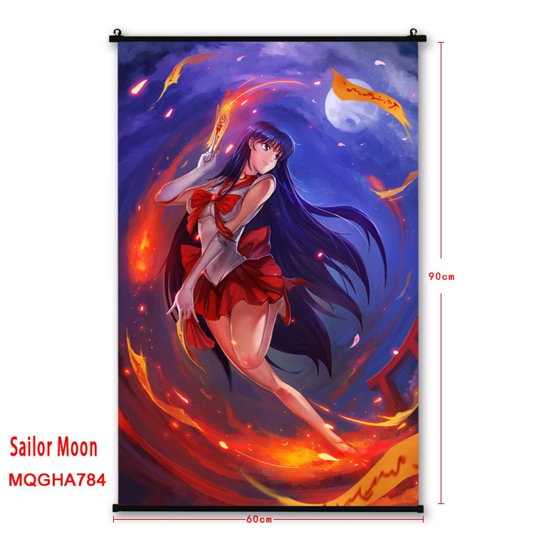 Sailormoon Anime plastic pole cloth painting Wall Scroll 60X90CM MQGHA821