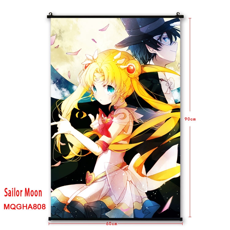 Sailormoon Anime plastic pole cloth painting Wall Scroll 60X90CM MQGHA808