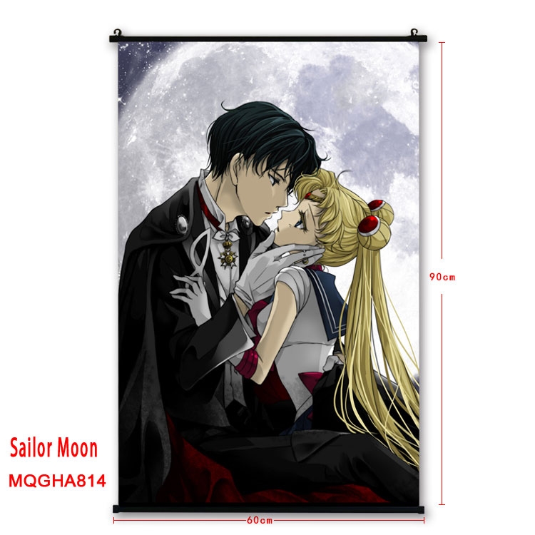 Sailormoon Anime plastic pole cloth painting Wall Scroll 60X90CM MQGHA814