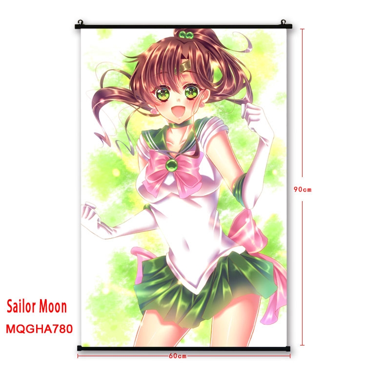 Sailormoon Anime plastic pole cloth painting Wall Scroll 60X90CM MQGHA780