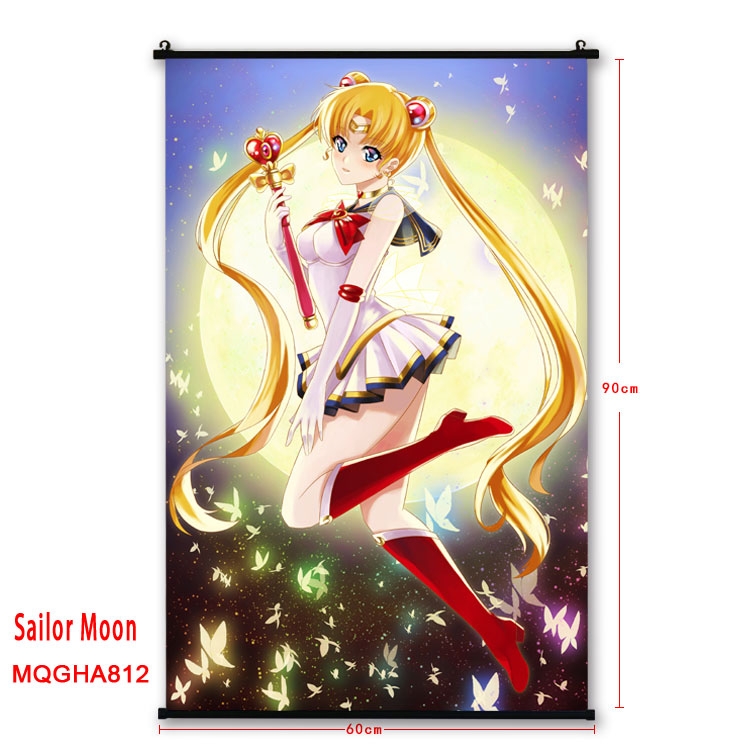 Sailormoon Anime plastic pole cloth painting Wall Scroll 60X90CM MQGHA812