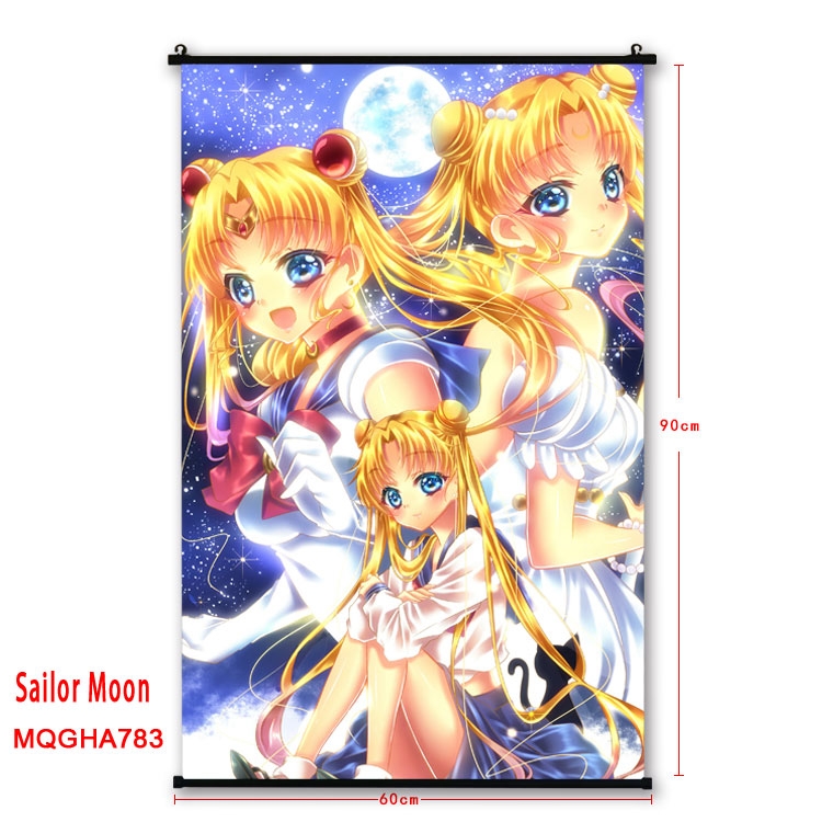 Sailormoon Anime plastic pole cloth painting Wall Scroll 60X90CM MQGHA783