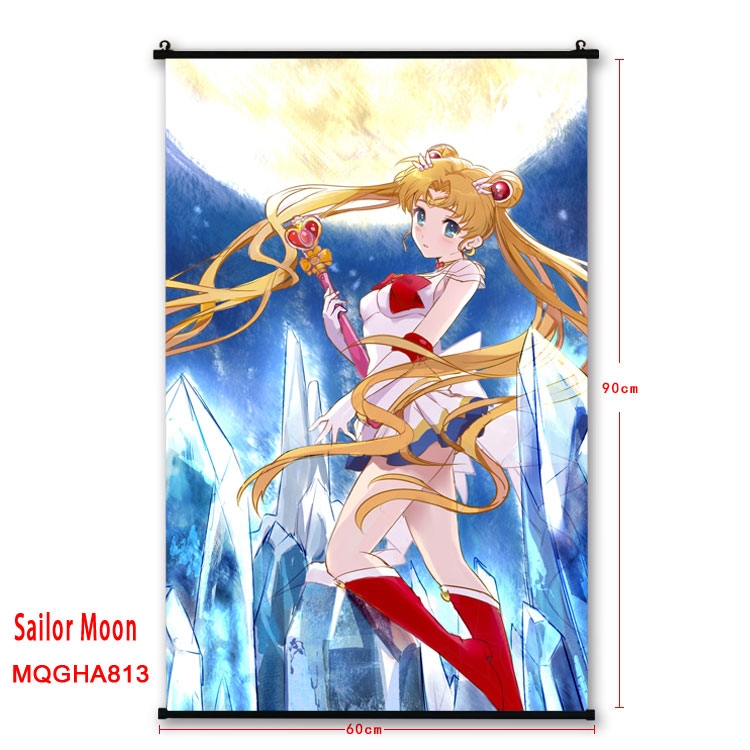 Sailormoon Anime plastic pole cloth painting Wall Scroll 60X90CM MQGHA813
