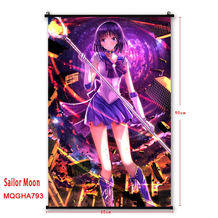 Sailormoon Anime plastic pole cloth painting Wall Scroll 60X90CM MQGHA7987