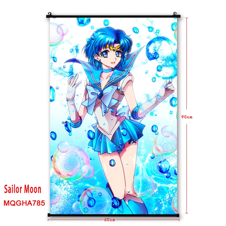 Sailormoon Anime plastic pole cloth painting Wall Scroll 60X90CM MQGHA785