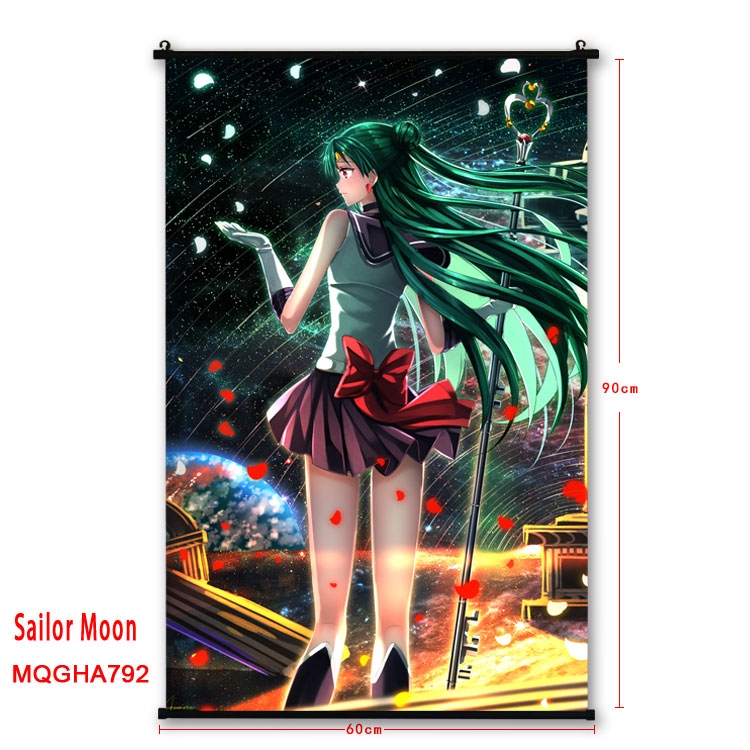 Sailormoon Anime plastic pole cloth painting Wall Scroll 60X90CM MQGHA792