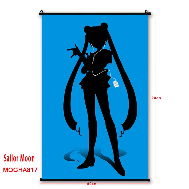 Sailormoon Anime plastic pole cloth painting Wall Scroll 60X90CM MQGHA817