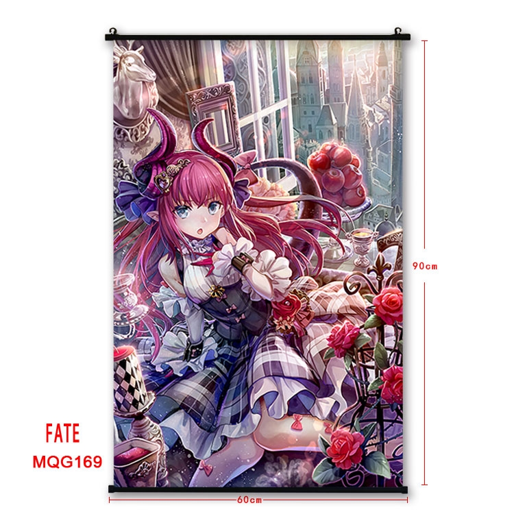 Fate stay night Anime plastic pole cloth painting Wall Scroll 60X90CM MQG3078