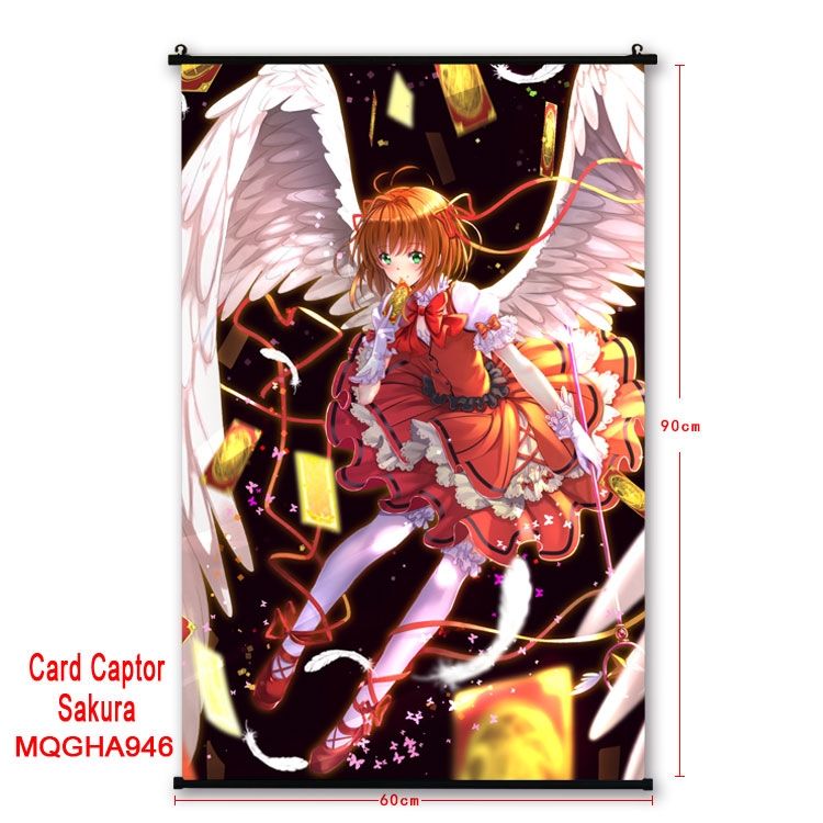 Card Captor Sakura  Anime plastic pole cloth painting Wall Scroll 60X90CM MQGHA946